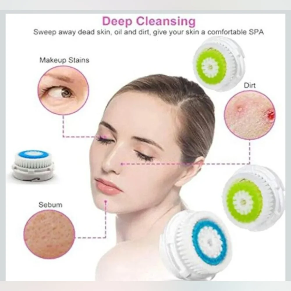 Facial Cleansing Brush Heads, Face Brush Head Replacements